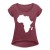 Women's T-Shirt with rolled up sleeves
